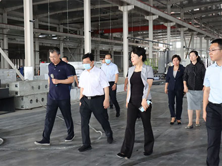 洛陽市長徐衣顯一行蒞臨鴻元軸承新廠項目建設(shè)現(xiàn)場考察